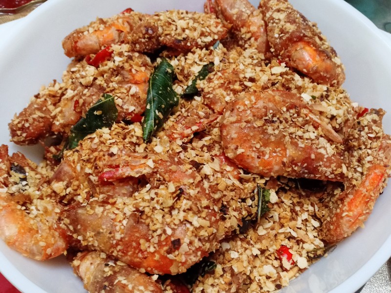 Resepi udang goreng nestum