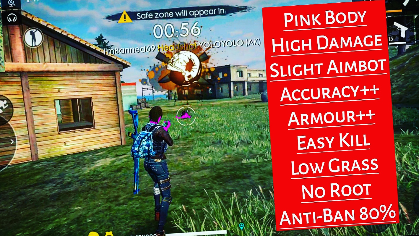 Free Fire 1 39 4 Mod Apk Pink Body High Damage Accuracy