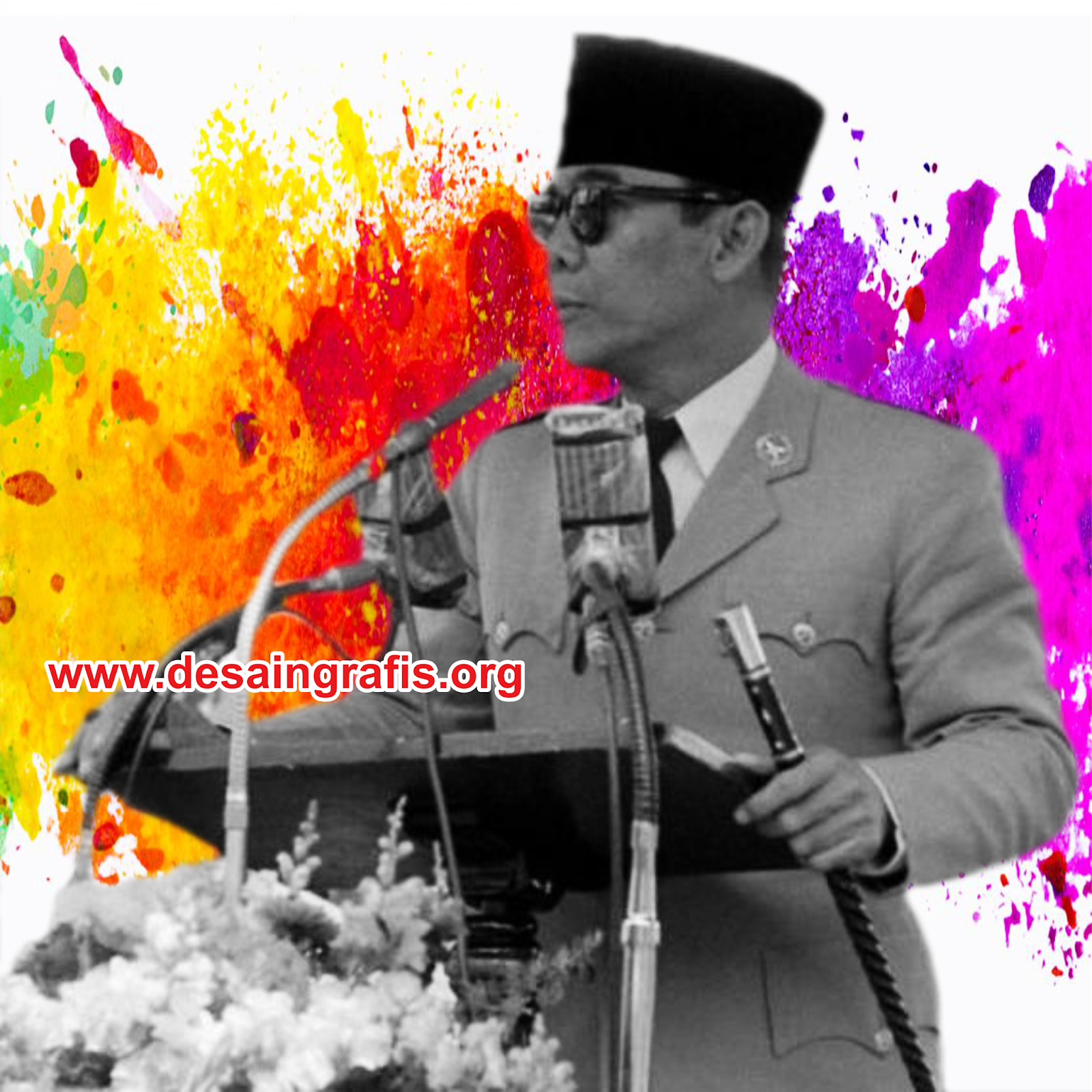 5 Gambar Ir. Soekarno Transparan Background Format CDR PNG PSD