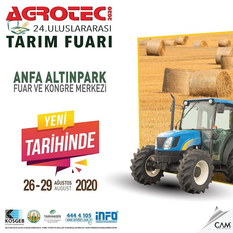 24.AGROTEC Tarım Fuarı 26-29 Ağustos 2020