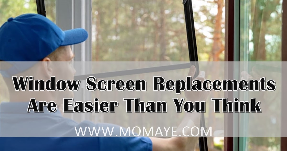 Window Screen Replacements Are Easier Than You Think