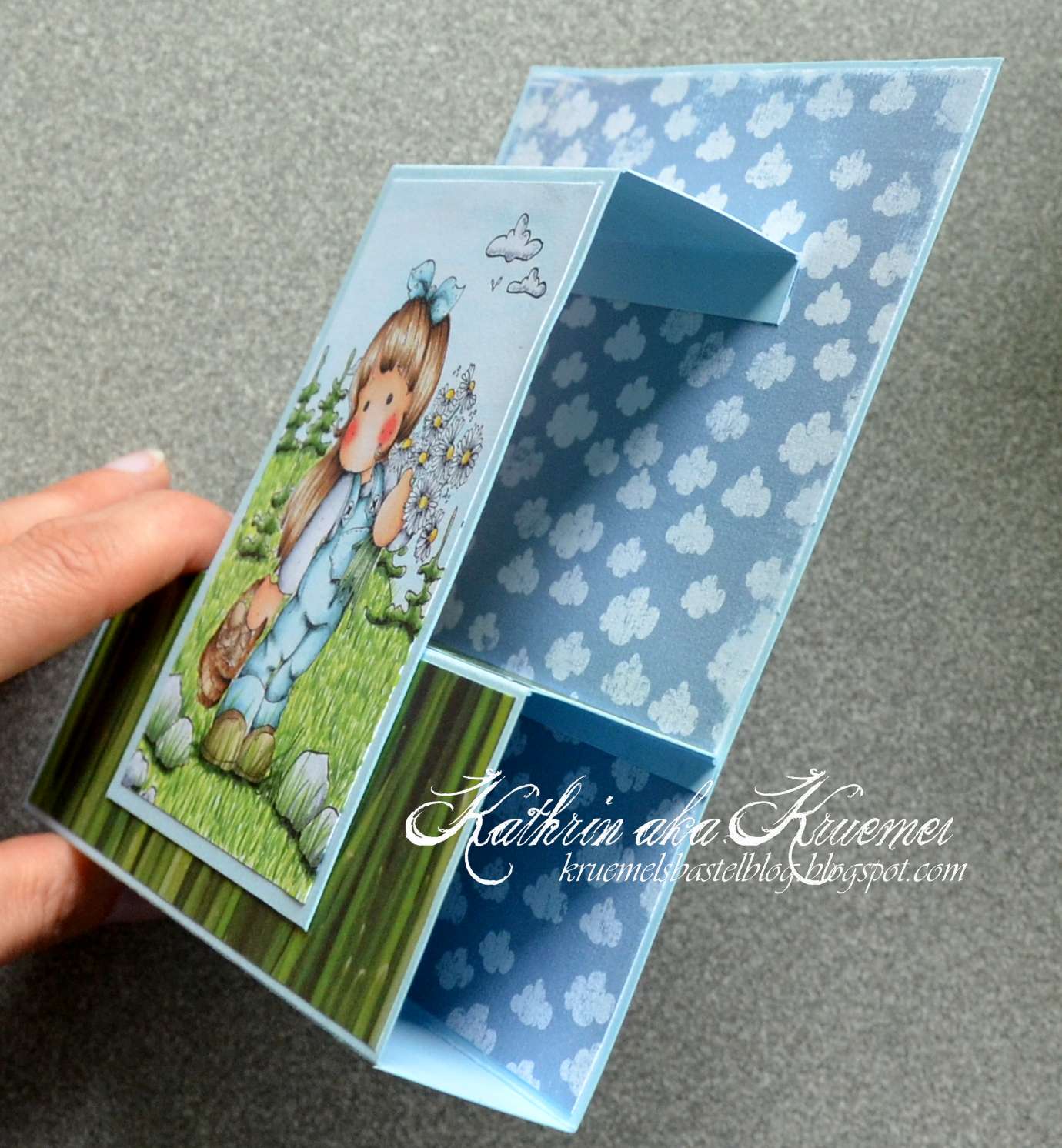 Stempeleinmaleins: 3D-Karte/3D card