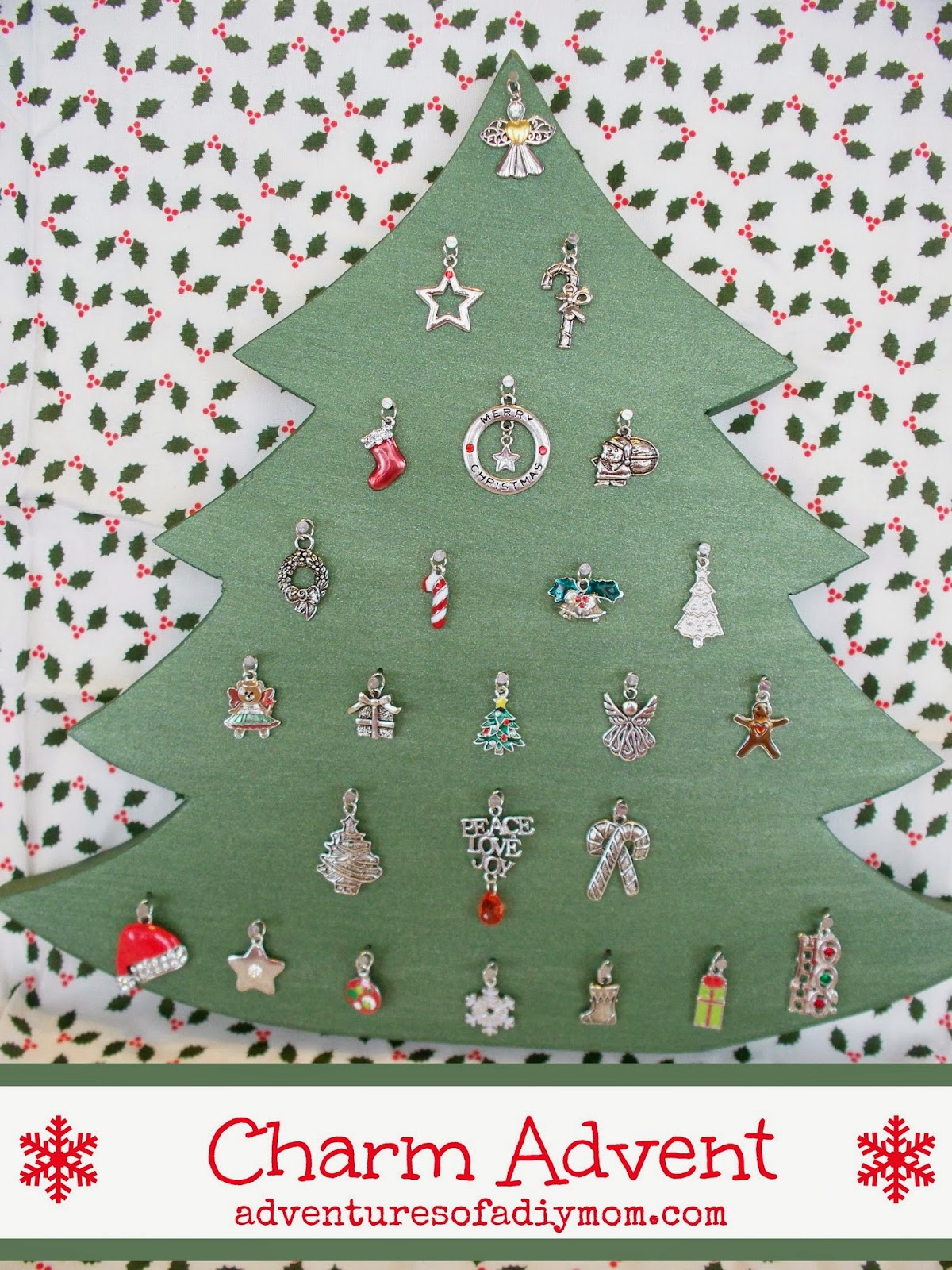 Christmas Charm Advent Tree - Adventures of a DIY Mom