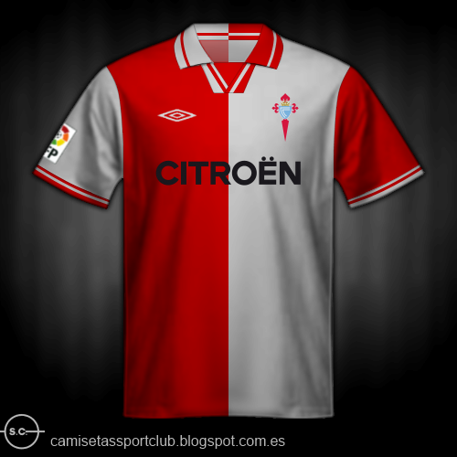 Camiseta celta roja y blanca Clearance