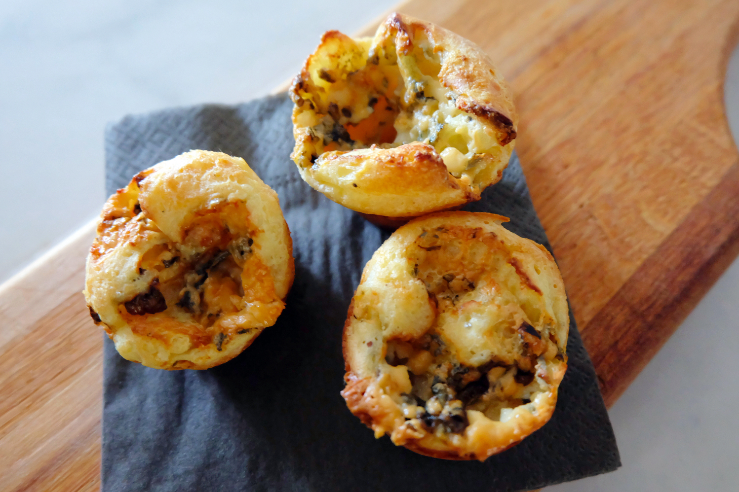 Bleu Cheese Popover Muffins The Bake Dept