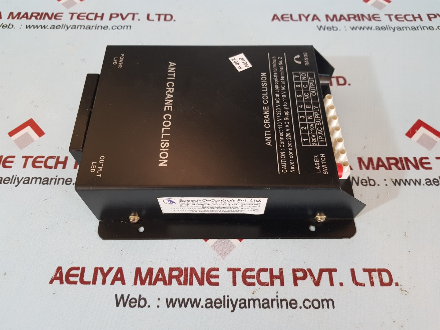 SPEEDOCONTROL ANTI CRANE COLLISION DEVICE Aeliya Marine
