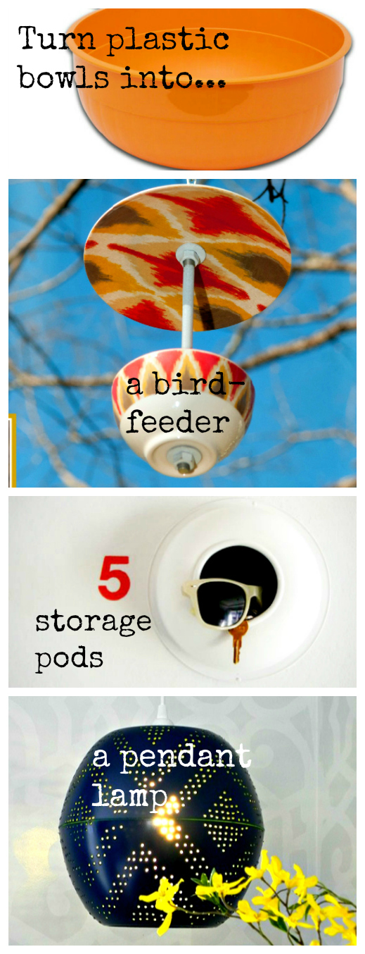 Upcycle A plastic bowl or three... the ReFab Diaries