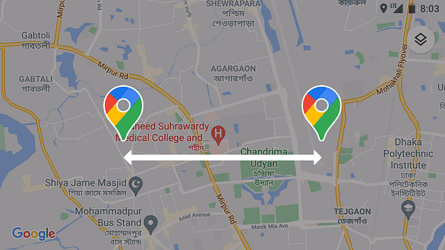 Mileage Between Two Places How To Find The Distance Between Two Places On Google Maps Digital Marketing Make Money Online Tech Info