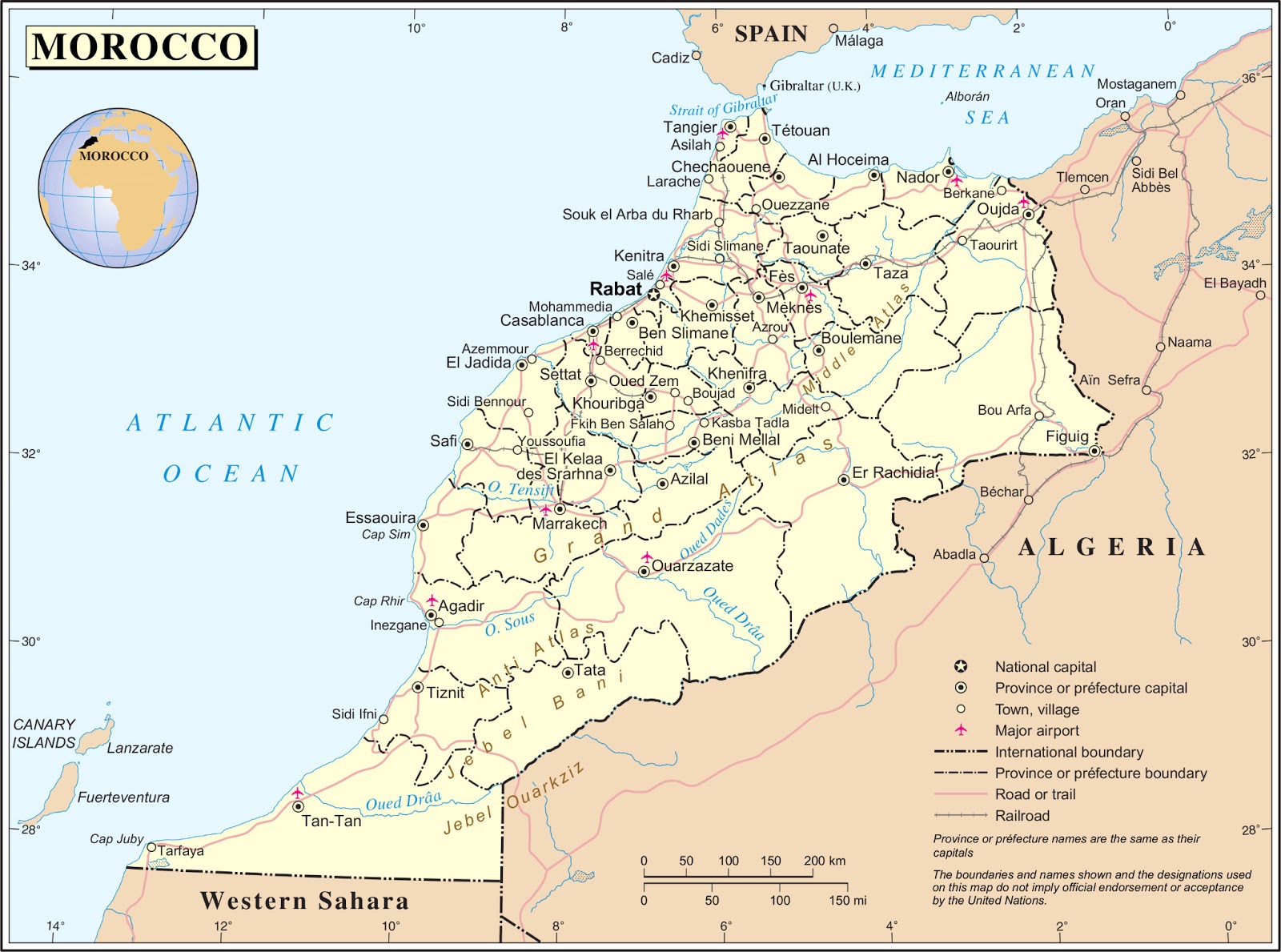 Marrocos | Mapas Geográficos do Marrocos - Enciclopédia Global™