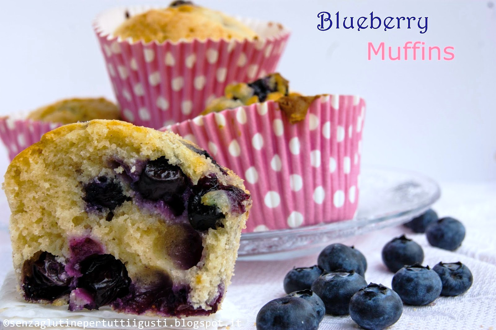 blueberry muffins; i muffins ai mirtilli senza glutine di laurel evans