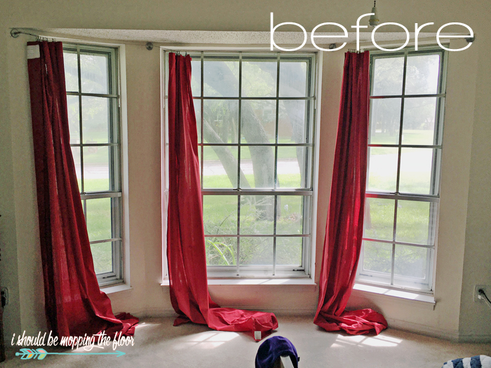 DIY Plumbing Pipe Curtain Rod i should be mopping the floor