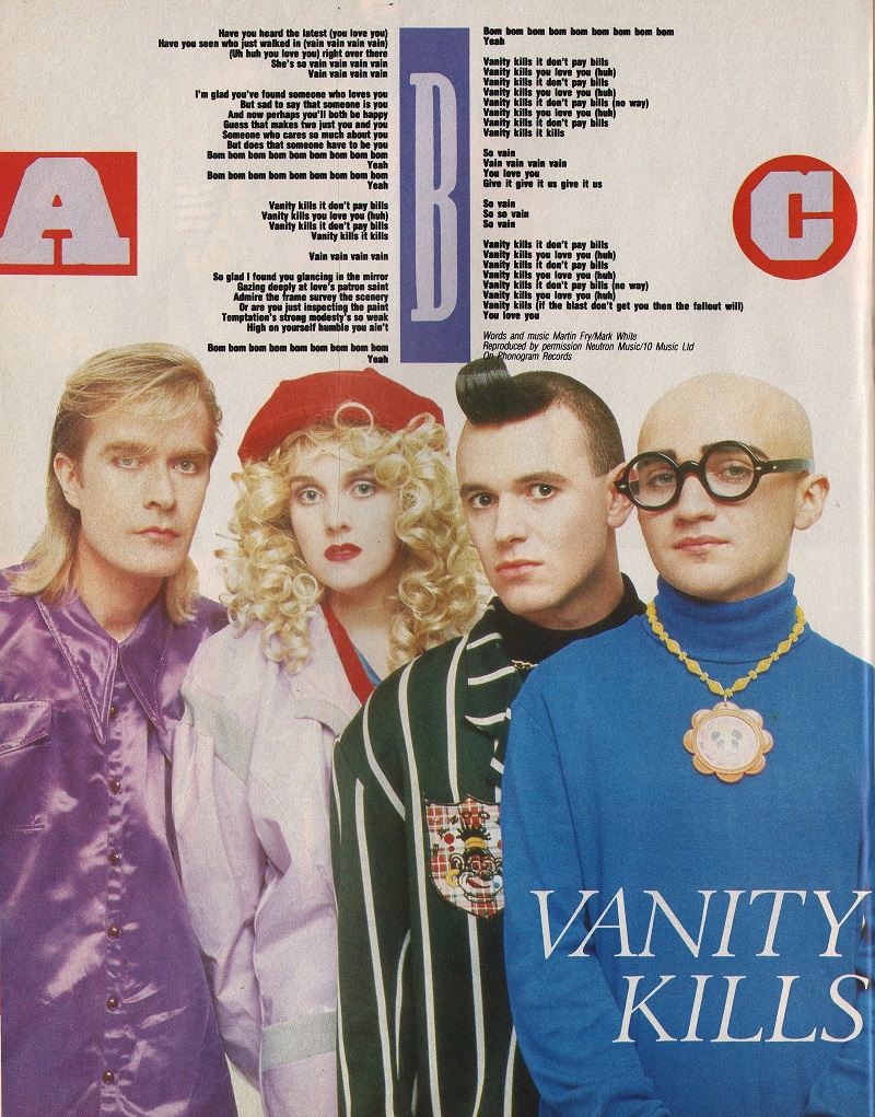 Top Of The Pop Culture 80s ABC Vanity Kills 1985