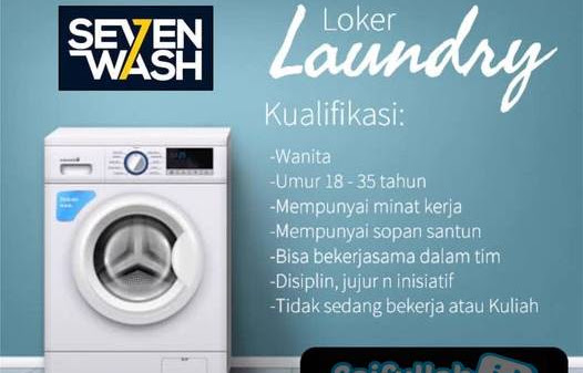 Lowongan Kerja Karyawati SevenWash Laundry Jl. Sepakat 2 Pontianak