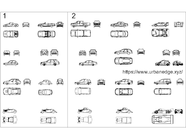 Car set cad blocks - 50+ free car cad blocks download