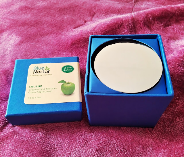 Blue Nectar Brightening & Radiance Green Apple Cream Review and Pictures