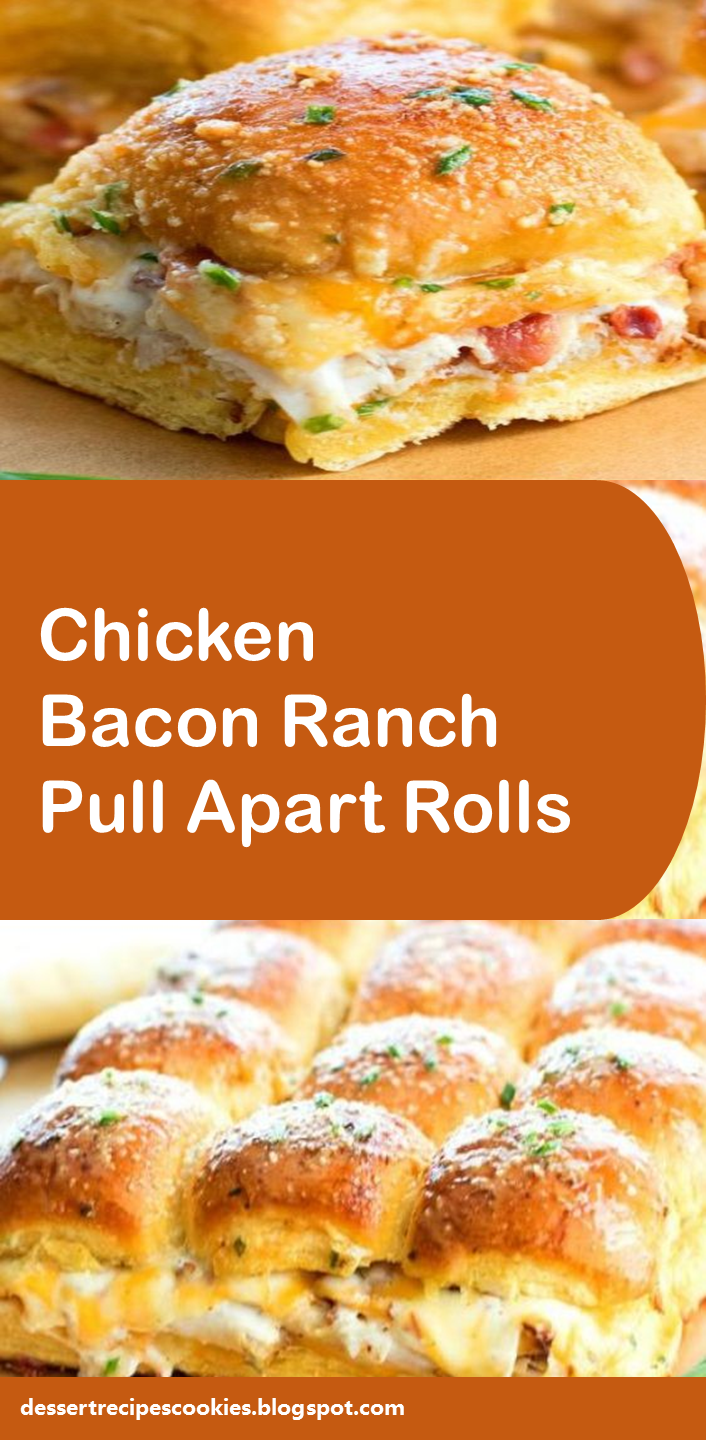 Chicken Bacon Ranch Pull Apart Rolls #pullApartRolls #easyrecipe ...