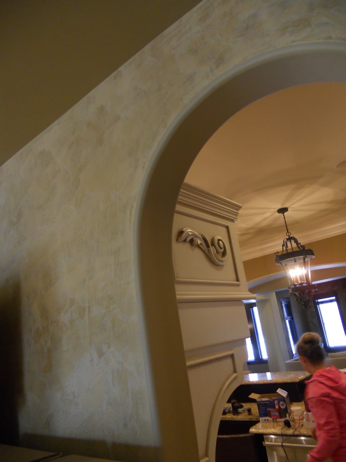 Constance Mengel Decorative Painter Plaster on Rounded