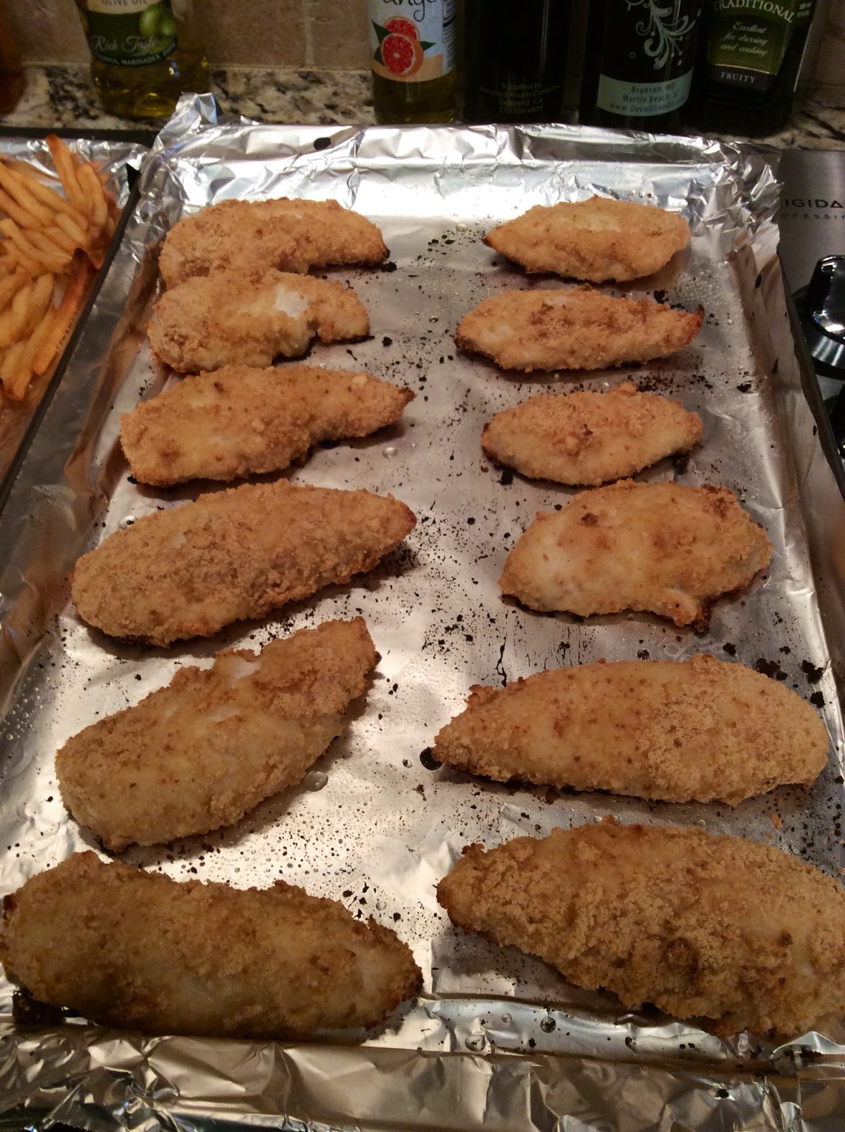 The Teacher Dish Baked Chicken Strips with Honey Mustard Dipping Sauce