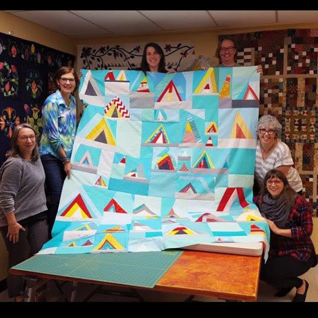 Calgary Modern Quilt Guild Calgary MQG Quiltcon 2016 Charity Quilt
