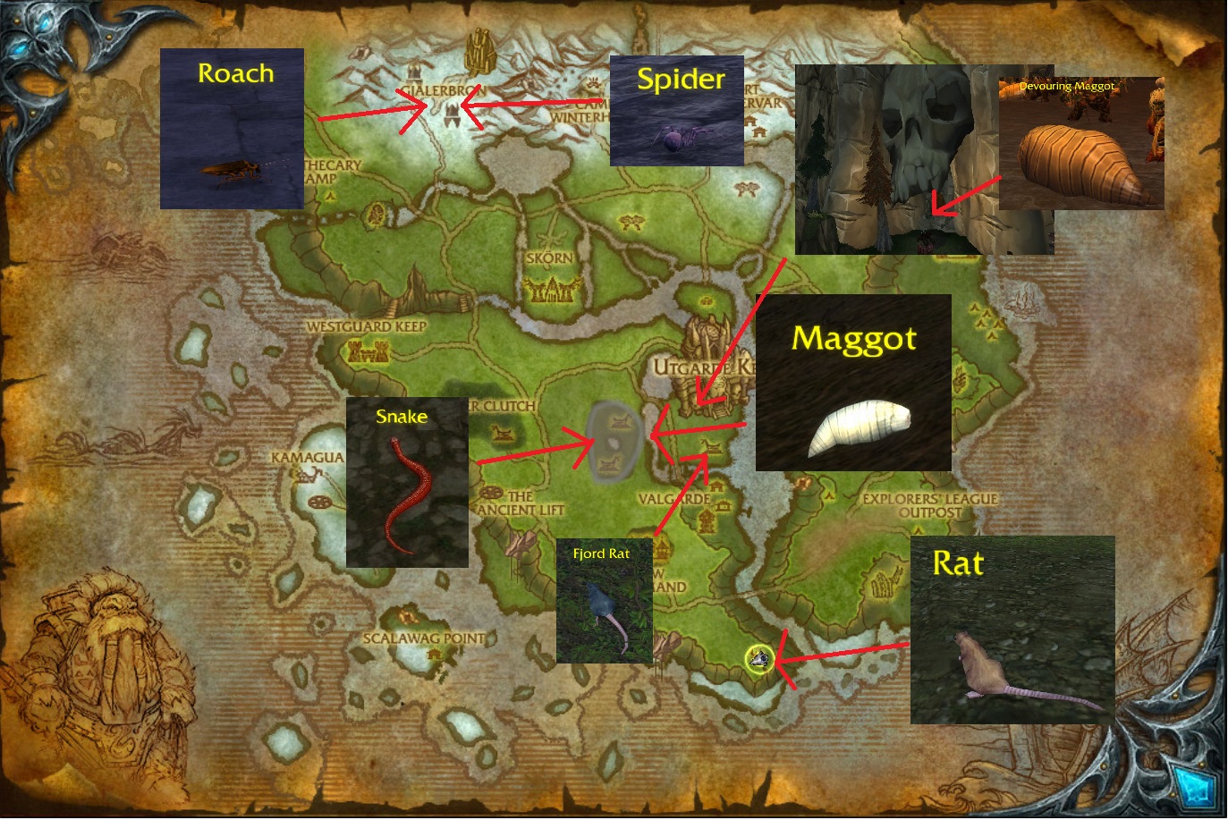 Карта фьорды арк