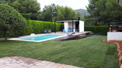 Realización de jardín y rocalla en un chalet de Alfinach