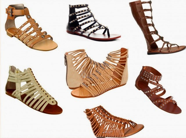 sandálias gladiadoras