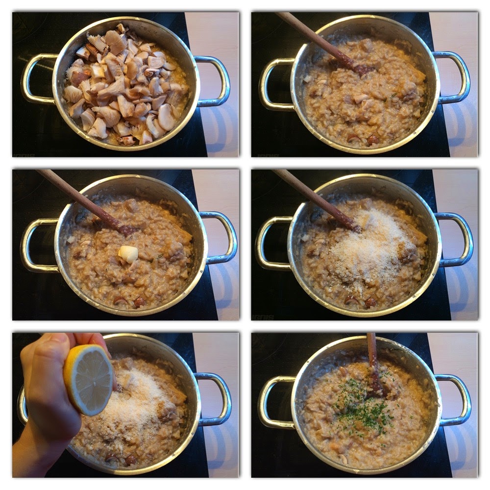 ApfelStrudel Kuchen Risotto de Setas {Color y Sabor de Temporada