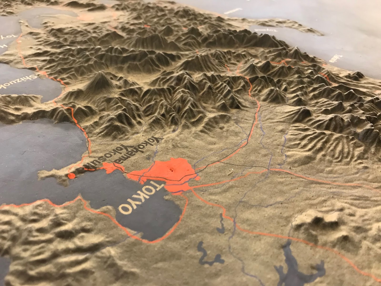 Map of the Week Rubber Terrain Map of Japan