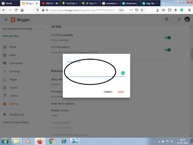 How to add editor admin and transfer blog in blogger