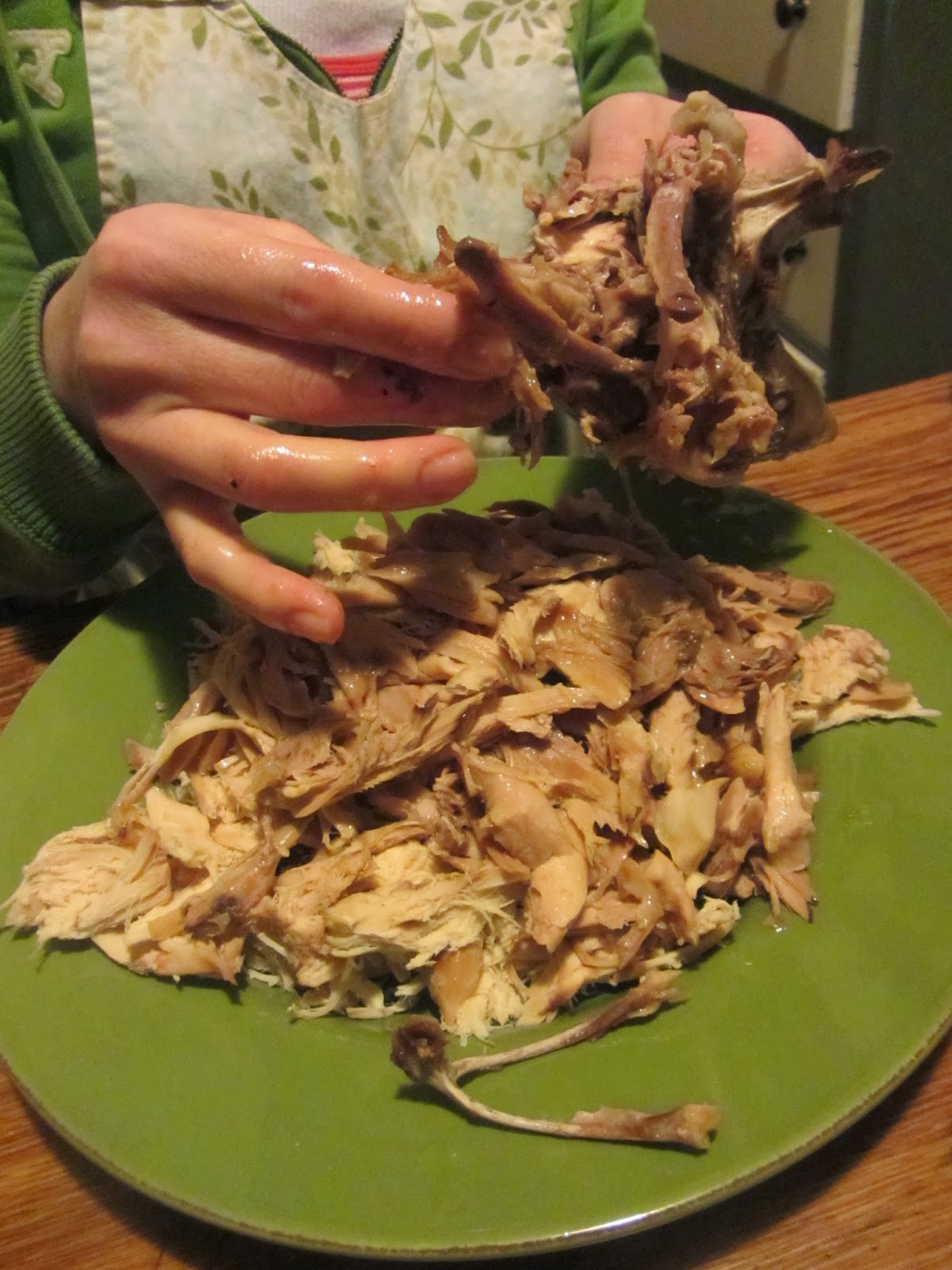 The Unlikely Homeschool Slow Cooker Chicken Stock from Kitchen Scraps