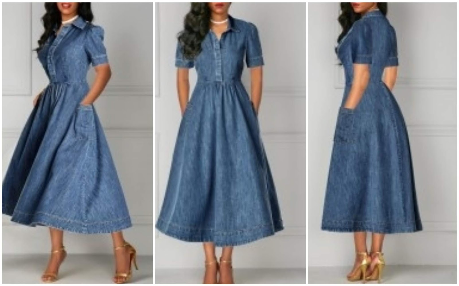 7 Trendy Denim Dresses From Rotita