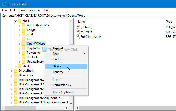 Voeg uitbreidbare Windows Terminal toe aan het contextmenu om elk profiel te openen