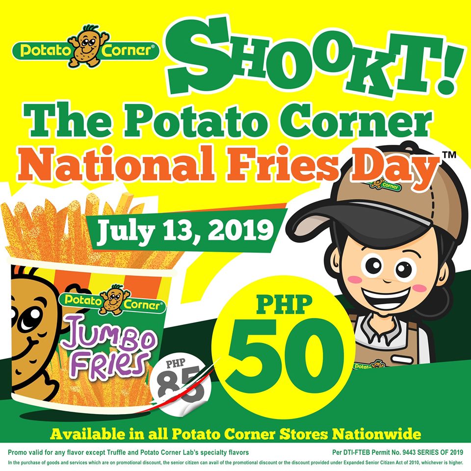 Manila Shopper Potato Corner National Fries Day Promo July 13 2019