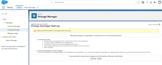 Step by step process to create managed package in salesforce