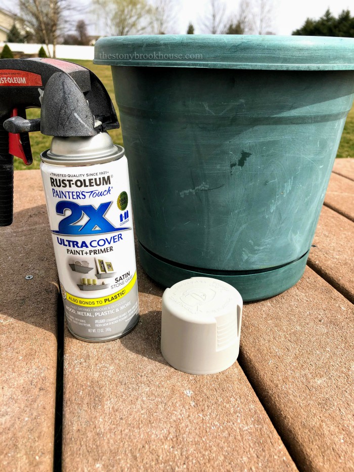 How To Makeover A Plastic Pot With Joint Compound The Stonybrook House