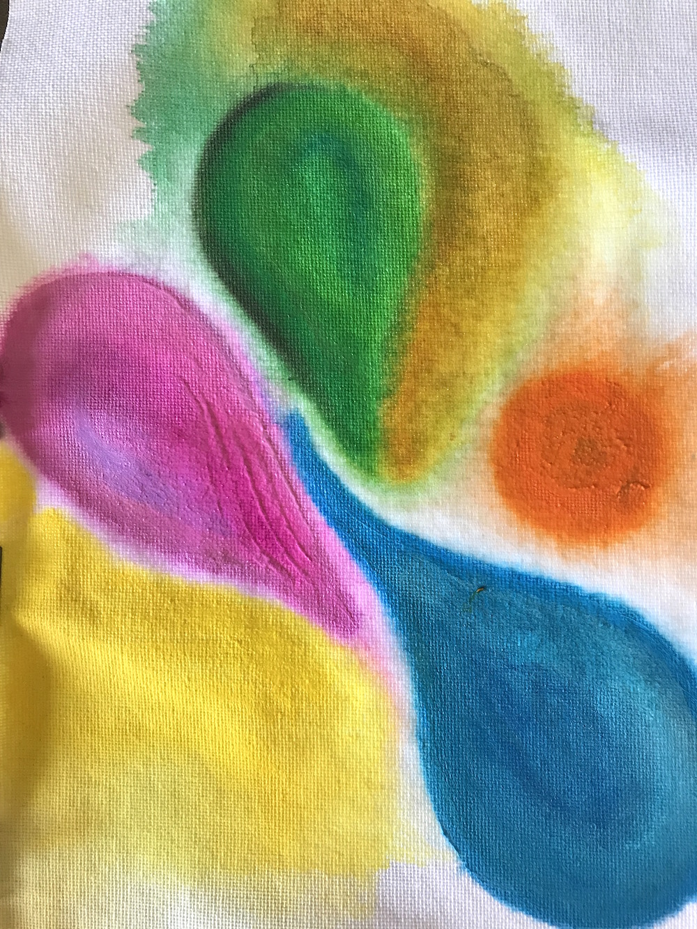 Experimenting with Marabu Art Crayons