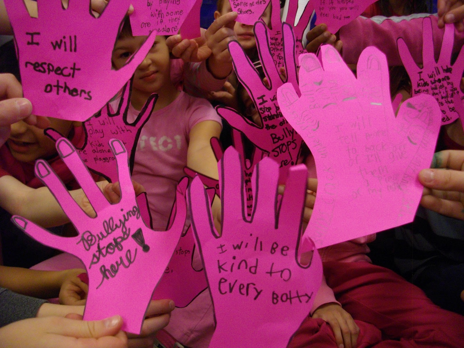 Herbert Spencer Elementary School Anti Bullying Wear Pink Day