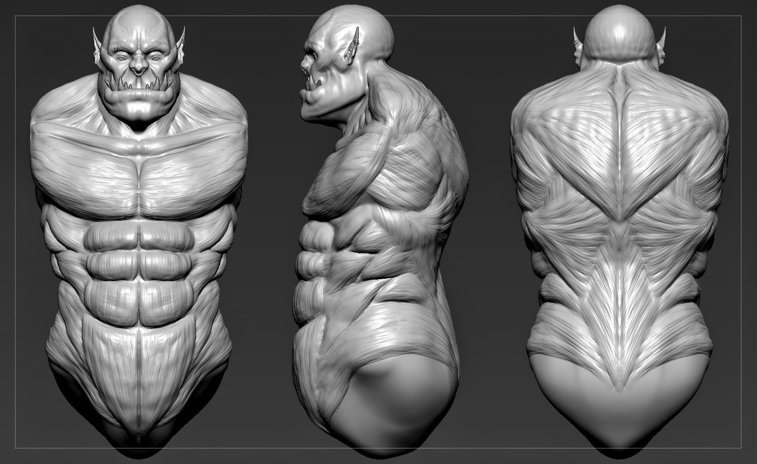 3D Artist Jack Elstob Orc Sculpt Zbrush