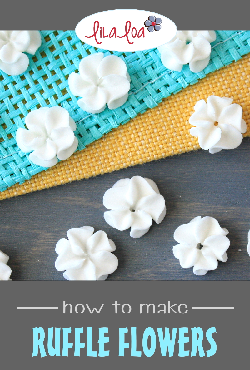 How to Pipe Royal Icing Ruffled Flowers