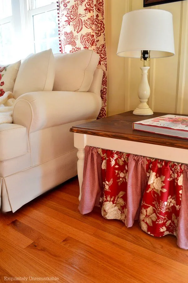 Skirted Side Table