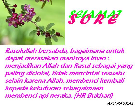 NYANYIAN HATI Ucapan Selamat Siang dan sore