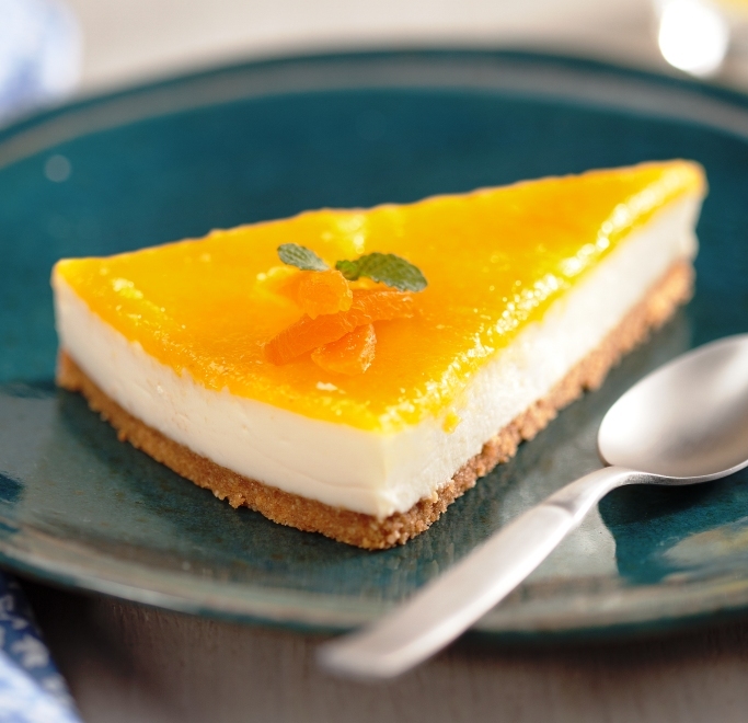 Pink e Dourado Culinária Cheesecake de damasco light