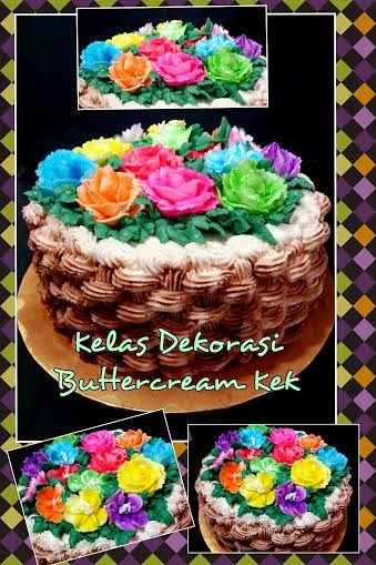 Kelas Dekorasi  Kek Butter cream DIY RM380 - 2 Jenis buttercream