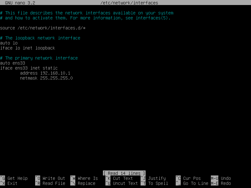 assign ip address debian