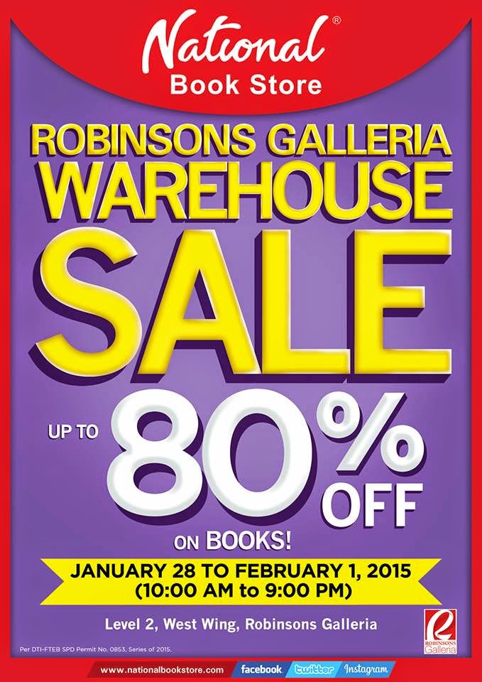 Manila Shopper National Bookstore Warehouse SALE Robinsons Galleria