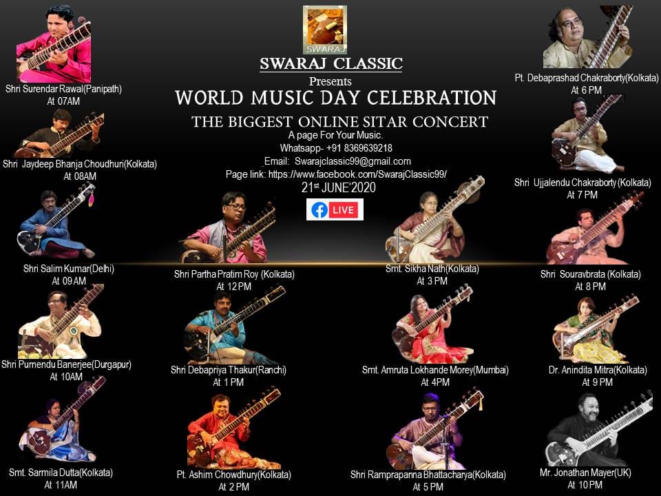 My Music Diary Online Sitar Performance for Swaraj Classic 21 June