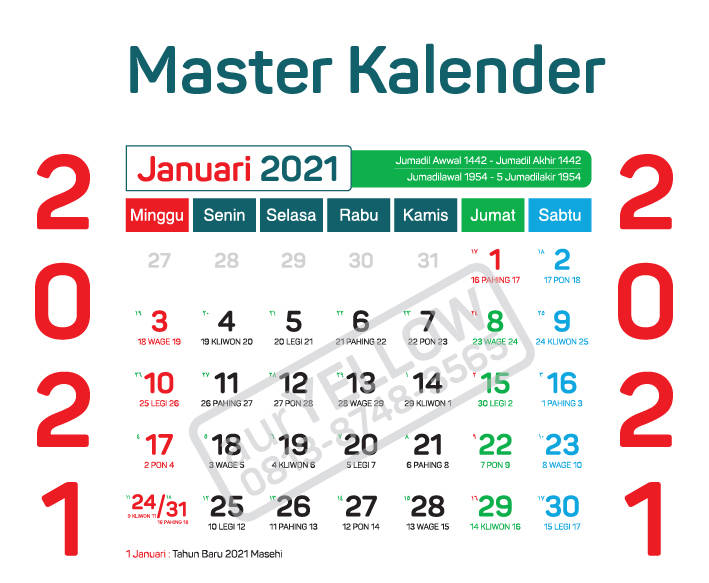 Master Kalender 2021, Template Kalender 2021 mempermudah dalam pengerjaan k...