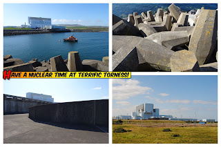 A postcard showing various views around Torness Nuclear Power Station.  Photo by Kevin Nosferatu for the Skulferatu Project