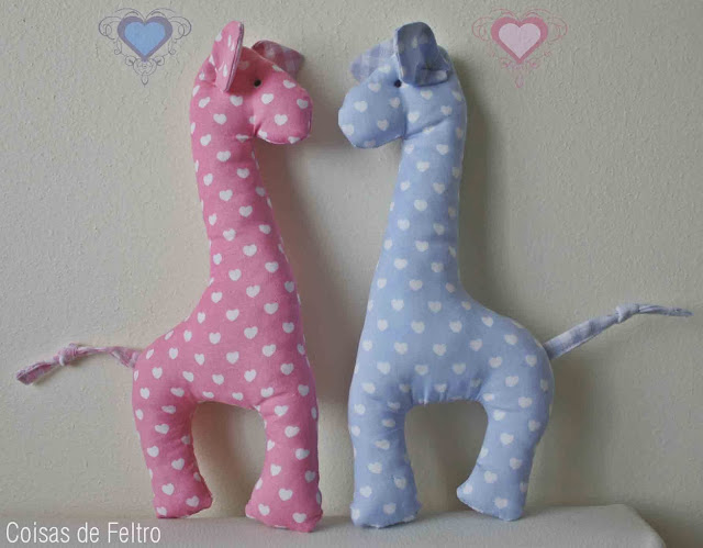 Girafa de pano costura criativa