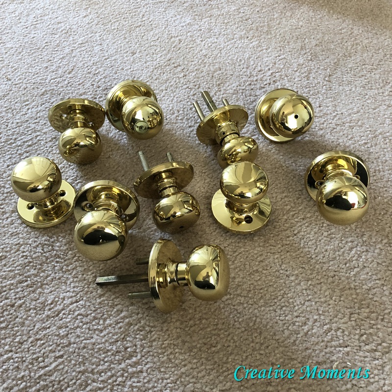 Goodbye Brassy Gold Door Knobs